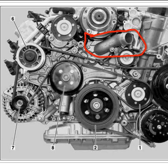 Мерседес 112 мотор схема ремня