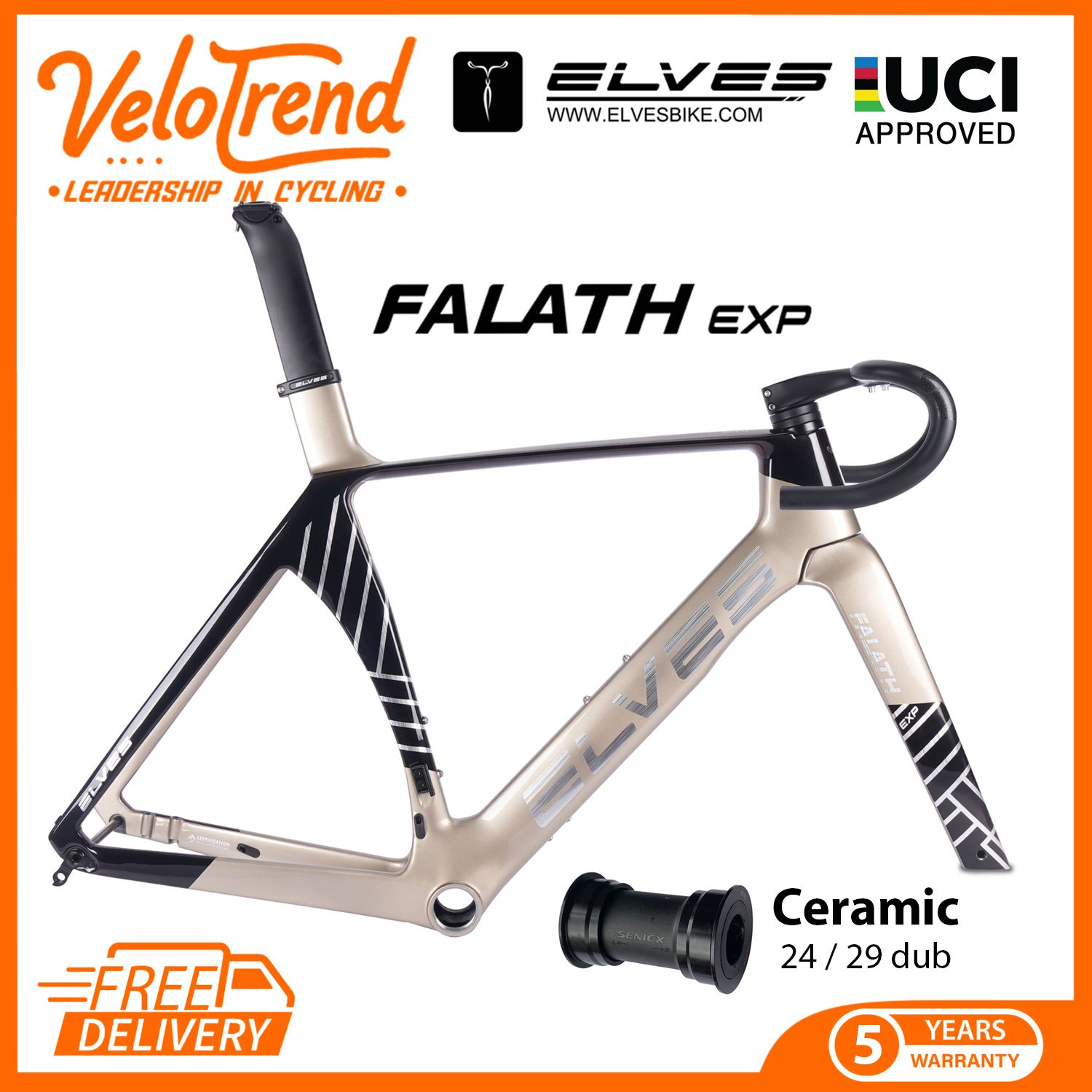 ELVES Falath EXP Aero Carbon Road Disc Frameset