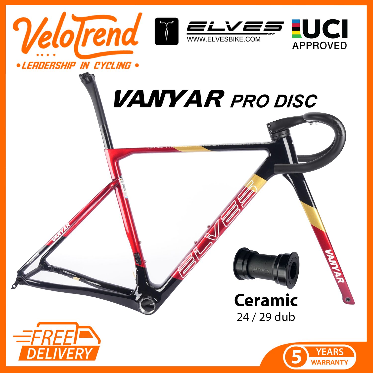 ELVES Vanyar Pro Disc Road Frameset